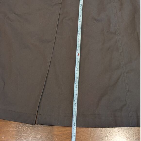 J.Crew Brown Long Barn Cotton Classic Trench Coat Jacket, size L - Picture 7 of 13